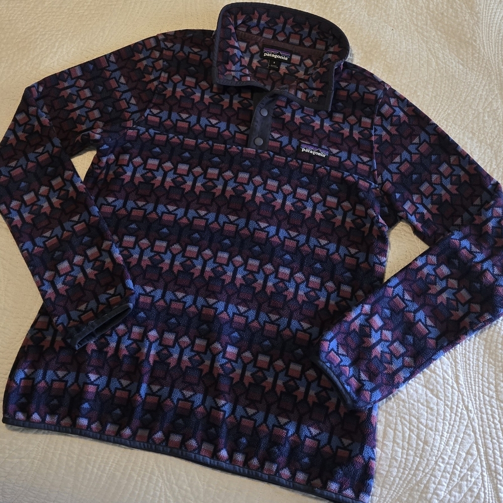 Patagonia T-snap Fleece Pullover, Size Small